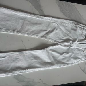 MOTHER The Stash Tripper Ankle Off-White Denim Jeans